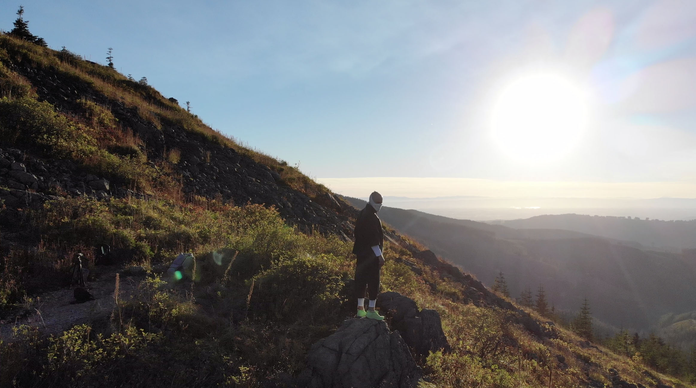 Facemask for runners and cyclists. 